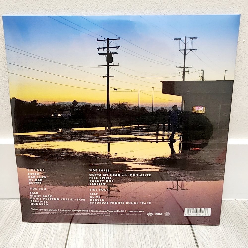 Khalid Free Spirit Limited Anniversary Edition Orange Color Vinyl 2 LP - Picture 2 of 2